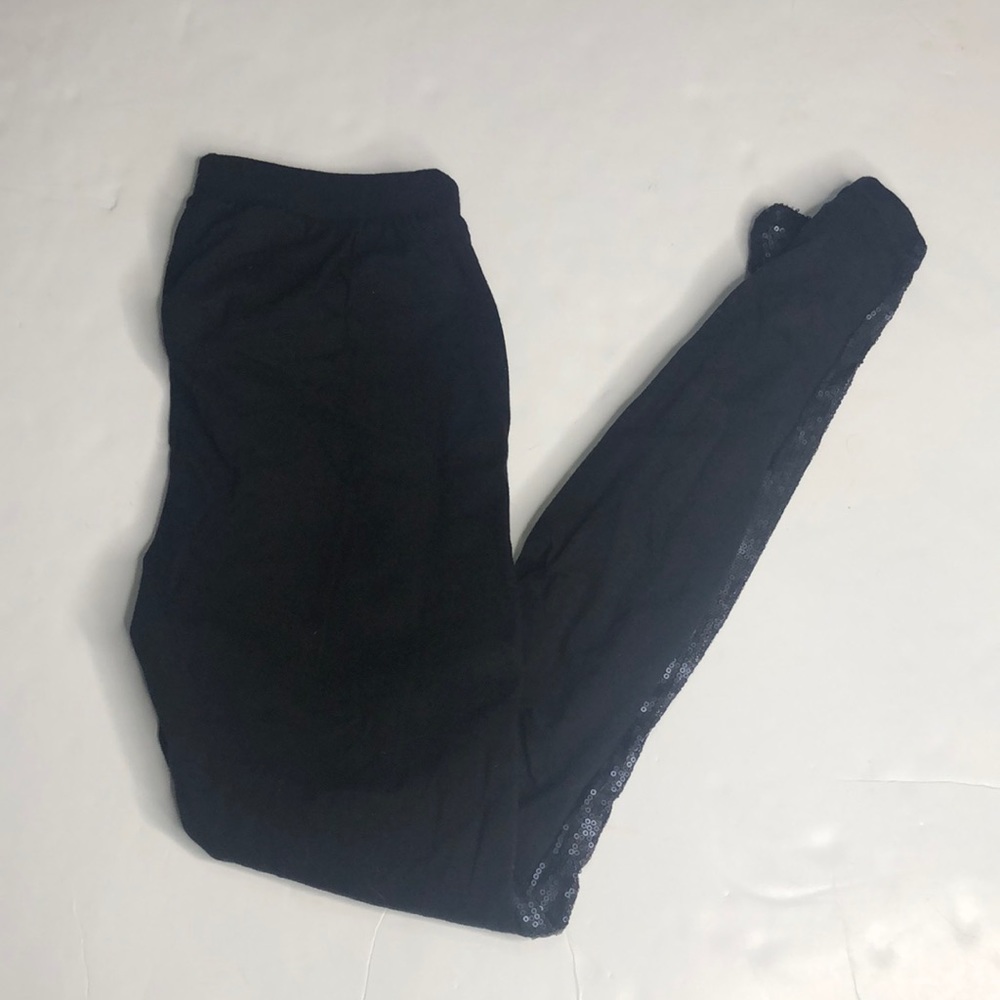 Torrid Sequin Leggings Size 00(10-M/L) Black